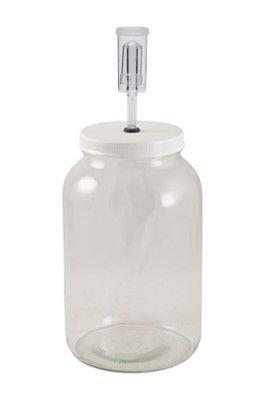 1 Gallon Wide Mouth Glass Jar Fermentation Kit