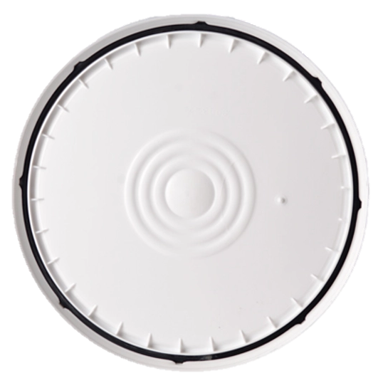 Lid for 5 & 6 Gallon Bucket w/ Gasket & Tear Strip, Bottom View