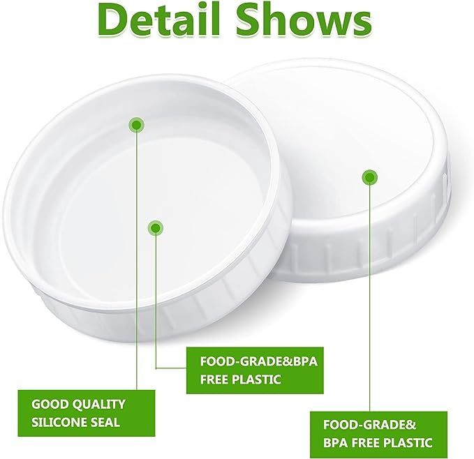 Plastic Canning Jar Fermentation Lid