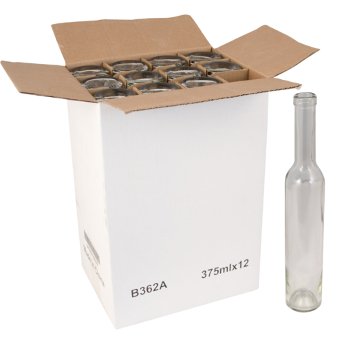 Case of 375 ml Clear Bellissima Wine Bottles