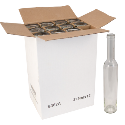 Case of 375 ml Clear Bellissima Wine Bottles
