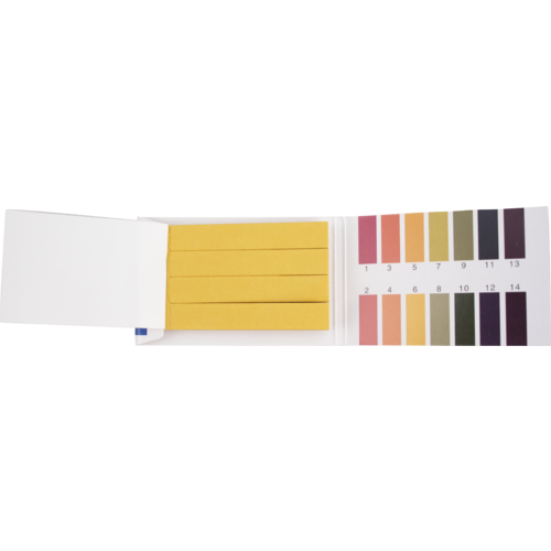 pH Test Strips, 1-14, 80 ct, open