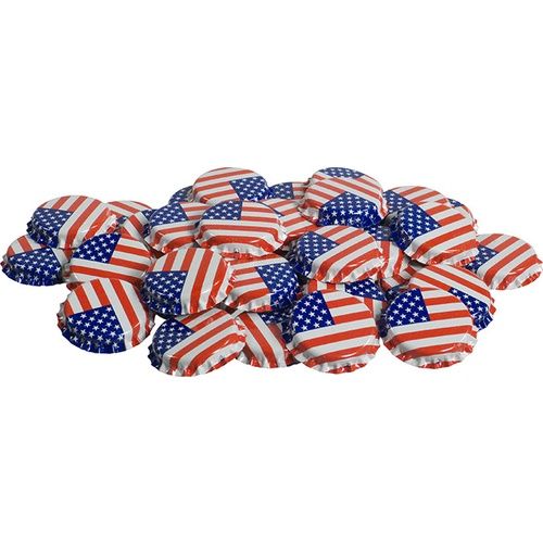 US Flag Oxygen-Absorb Bottle Caps