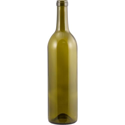 750 mL Antique Green Bordeaux Punted Wine Bottles