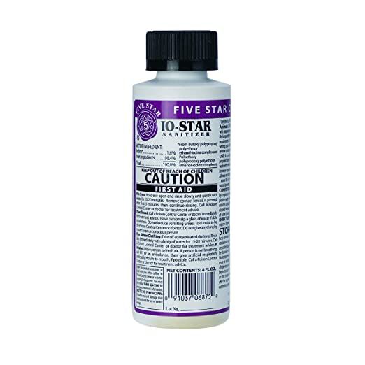 IO Star Iodine Sanitizer, 4 oz