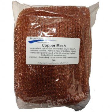 Copper Mesh Packing, 30 ft