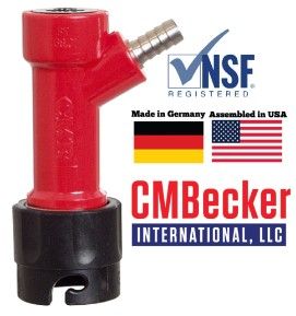 CMB Pin Lock Liquid Quick Disconnect, Barbed