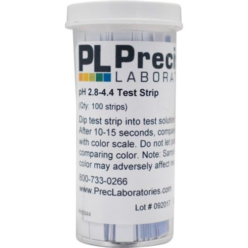 Wine pH Test Strips, pH 2.8 - 4.4