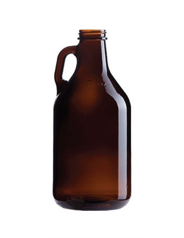 32 oz Amber Glass Growler