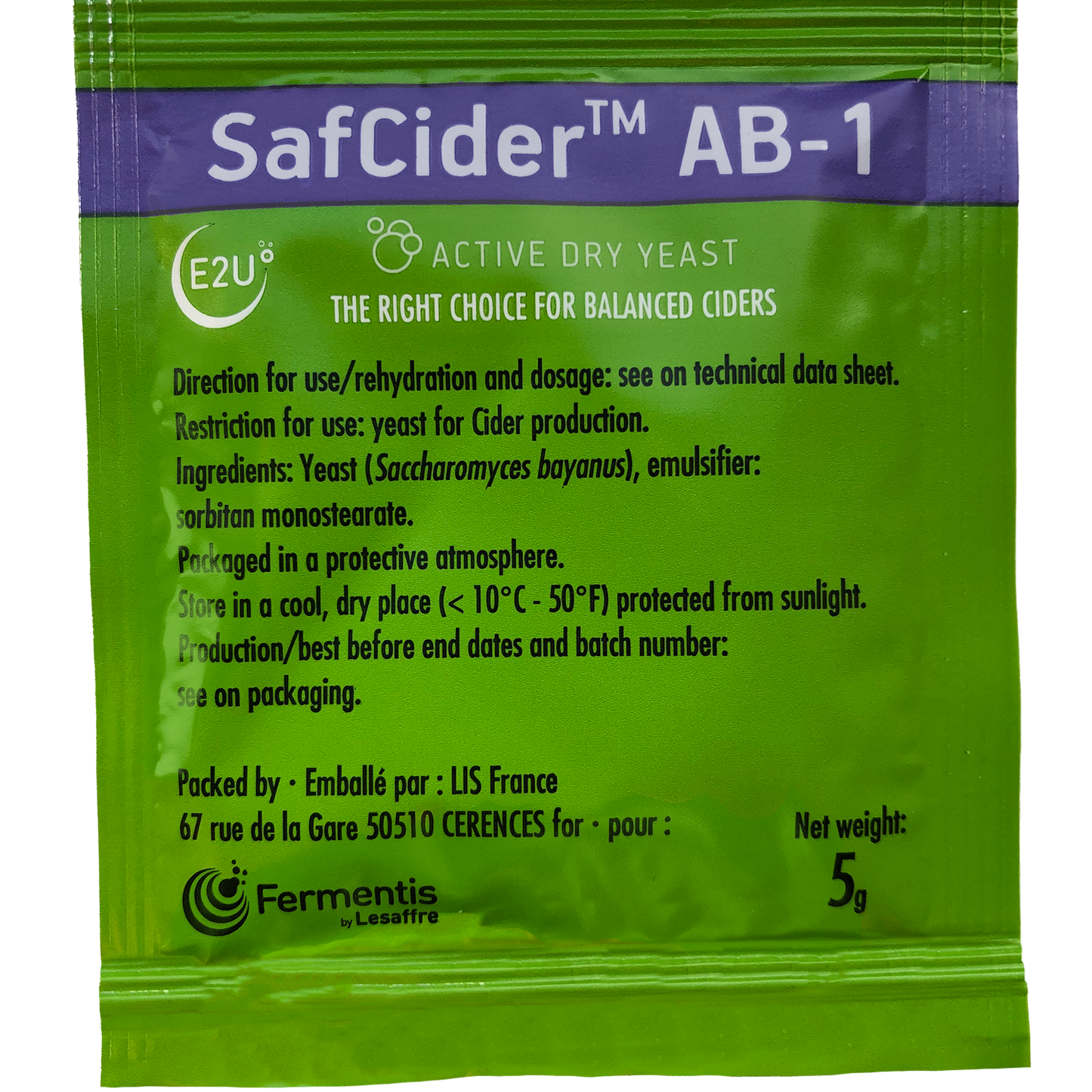 Fermentis SafCider™ AB-1, 5g