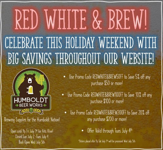Red, White & Brew! Sales Event