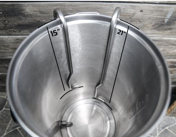 Anvil Swirly Whirlpool Arm, 15" & 21" on kettle