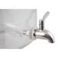 Glass Beverage Dispenser w/ Infuser & Stainless Spigot, Close Up of Stainless Spigot