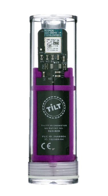 Tilt™ Hydrometer & Thermometer, Purple