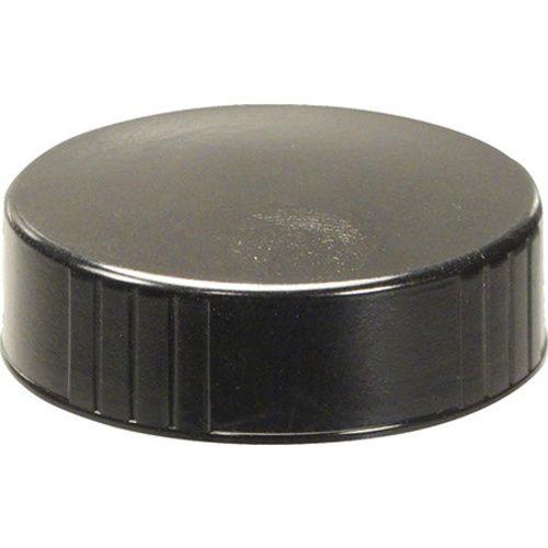 38mm Black Poly Growler Screw Cap, Top View