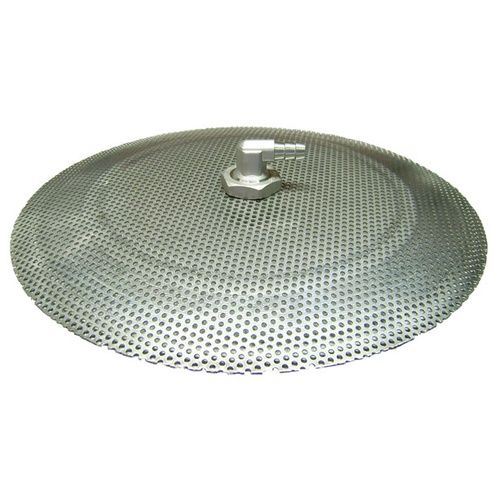 12" Stainless Domed False Bottom with 3/8" Barb