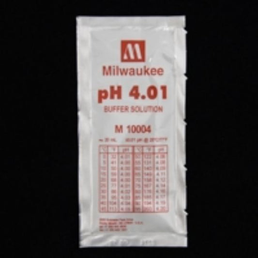 Milwaukee pH 4.01 Buffer Solution, 20 mL Satchet
