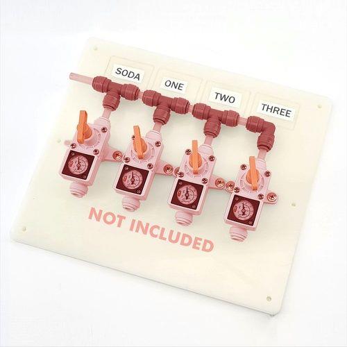 Example of Gas Board for Duotight In-Line Regulators, 4 Output