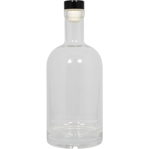 750 mL Glass Spirit Bottle w/ Synthetic Stopper