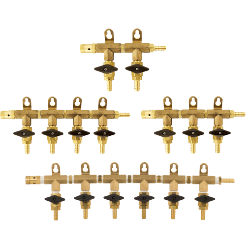 Selection of 5/16" Brass CO2 Manifold