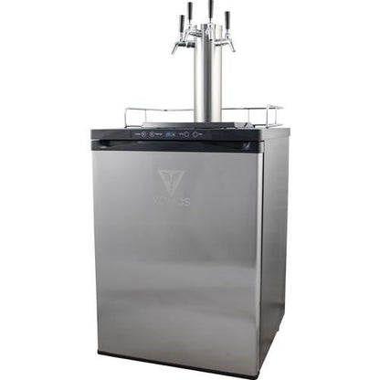 Komos 4-Tap Kegerator with Stainless Intertap Faucets